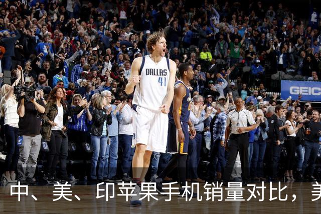 中、美、印苹果手机销量对比，美国5300万部，印度1400万，中国呢
